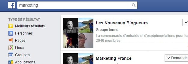 groupe facebook