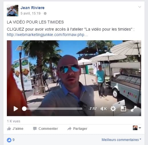 video facebook